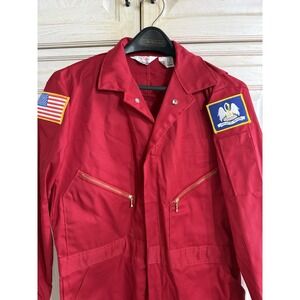 Walls Coveralls Master Made Utility Jumpsuit Red Workwear Men's 40 Regular
